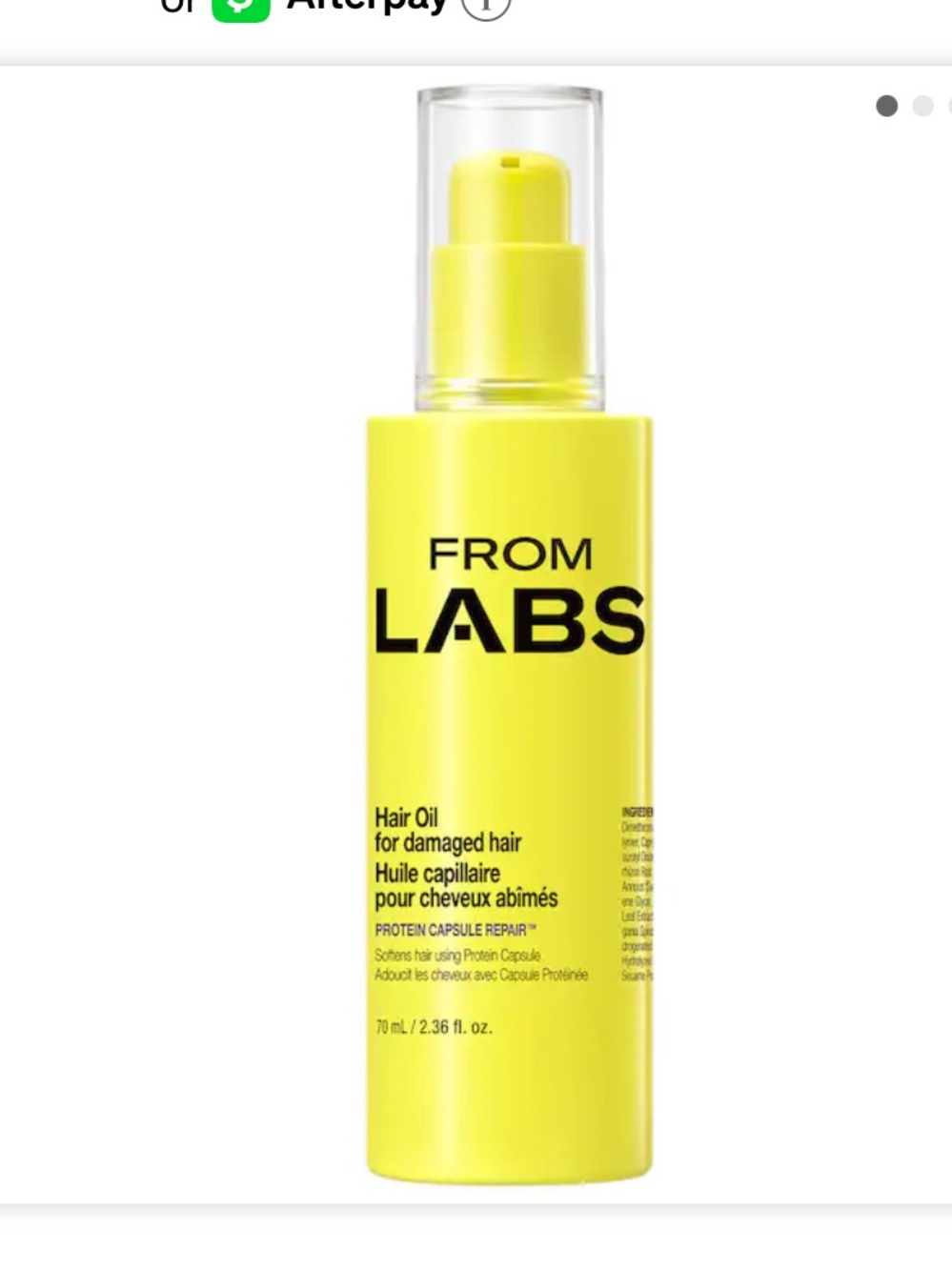 From Labs - Protein Capsule Hair Repair Oil